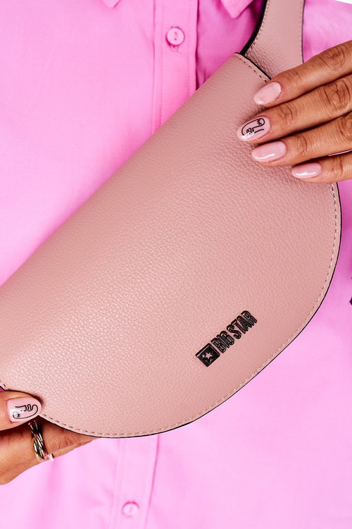 Kožená obličková veľká hviezda HH574078 ružová