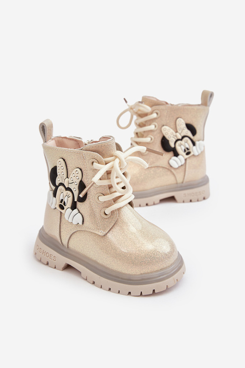 Detské topánky izolované myš Minnie Beige Tarmi