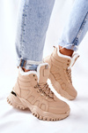 Dámské Kotníkové Boty zateplené Béžové Hareshaw
