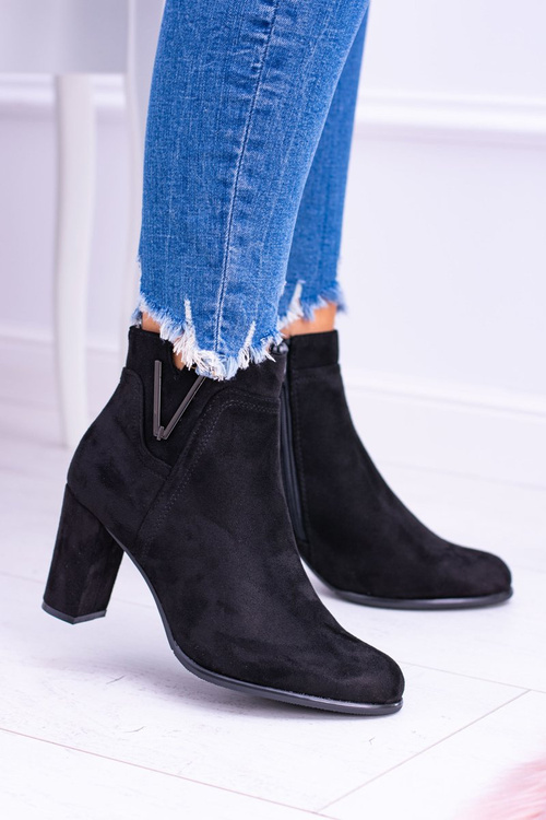 Sergio Leone černé Semišové Kotníkové Boty Valentia