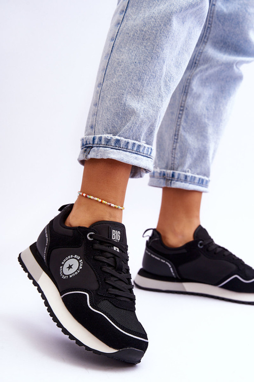 Dámske tenisky pamäťové penové penový systém Big Star LL274541 Čierna