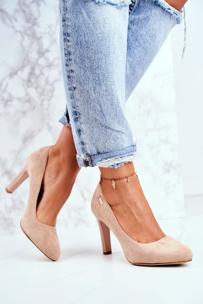 Dámské Lodičky Semišové Sergio Leone Béžové Campbell