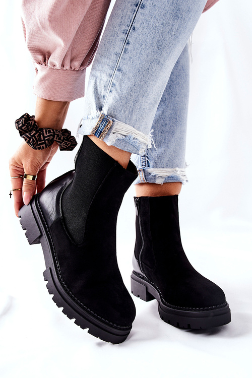 Izolované topánky čierne prestóny