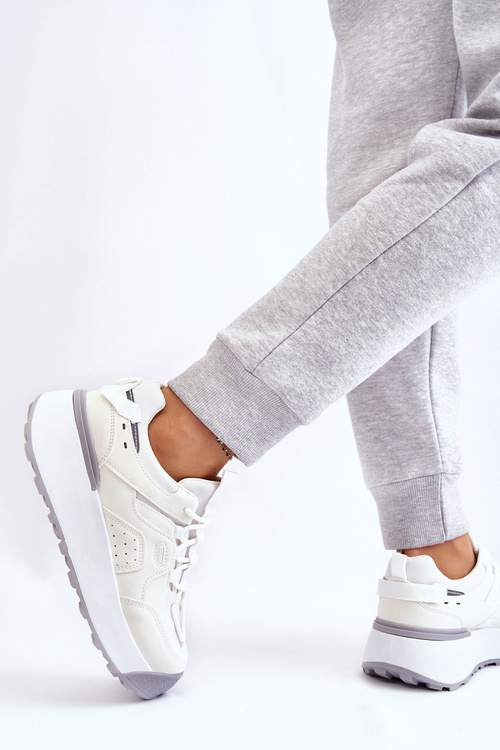 Dámske športové topánky na platforme White Dakari