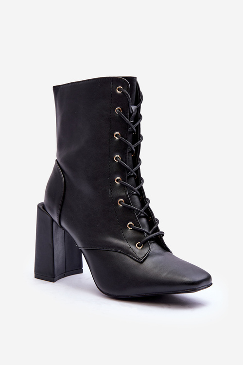 Black Divani Lace -up topánky na stĺpe