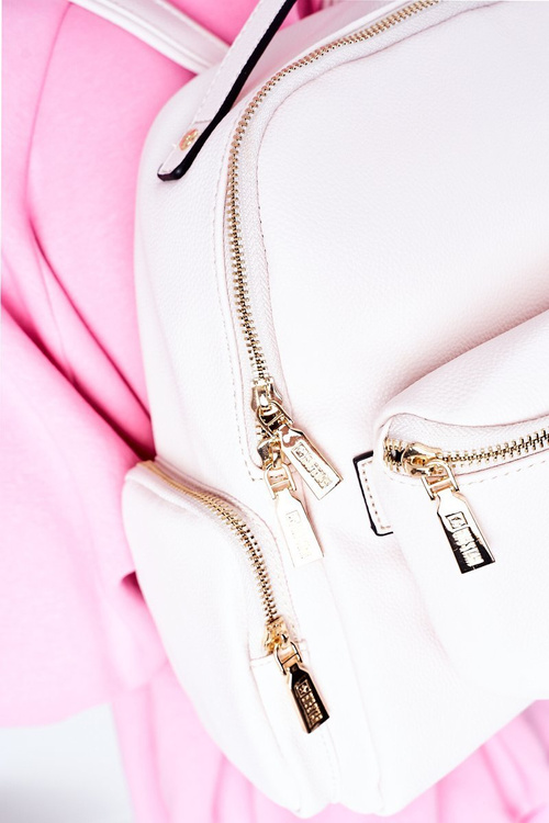 Kožený batoh / obličky 2in1 veľká hviezda HH574060 béžová