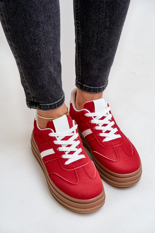 Dámské Tenisky Na Platformě Červené Dravinnia