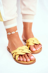Ženské flip -flops elegantné žlté Mariah