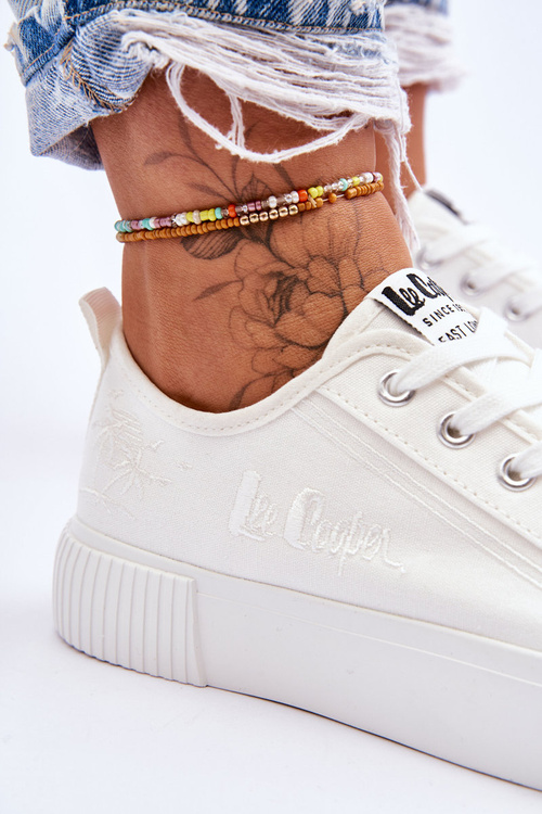 Pohodlné tenisky na platformě Lee Cooper LCW-23-31-1806L bílá