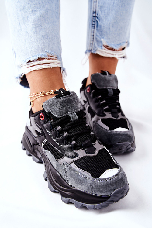 Dámská Sportovní Obuv Cross Jeans Černé Sede II2R4019C