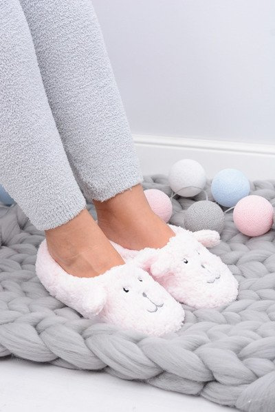 SOXO Dámské domácí papuče Psí Růžové