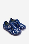 Detské topánky, papiere Befado Sharks 010x032 Navy Blue