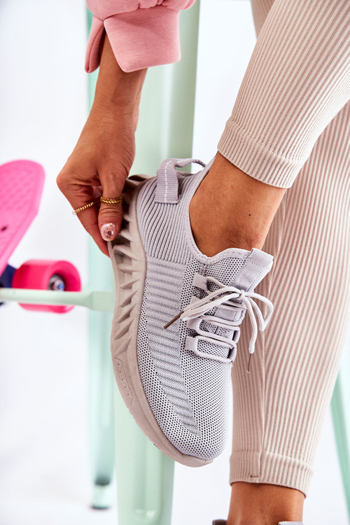 Dámské boty ze sportovního materiálu Šedá Lenney