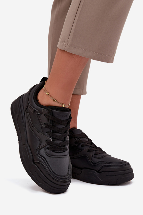 Dámske Tenisky Na Platforme Big Star SS274589 HI-POLY SYSTEM Čierne