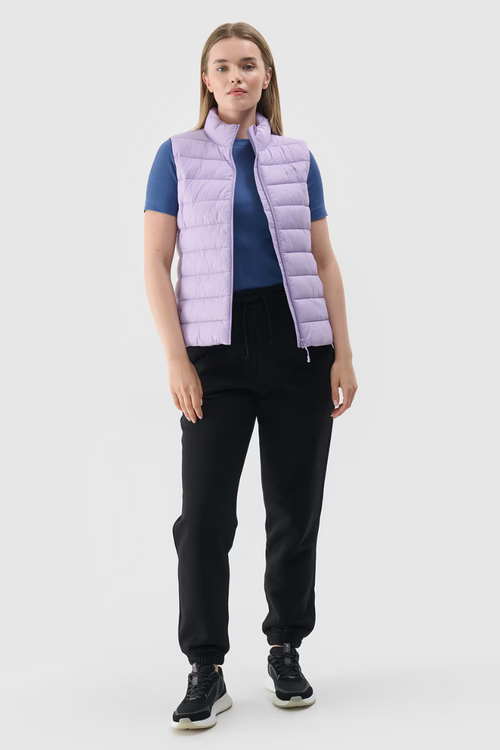 Dámský Bezrukávník Pevný S Límcem 4F Fialový 4FWAW24TVJAF139-52S