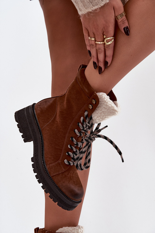 Dámske trekové topánky z ekokože Camel Bellora