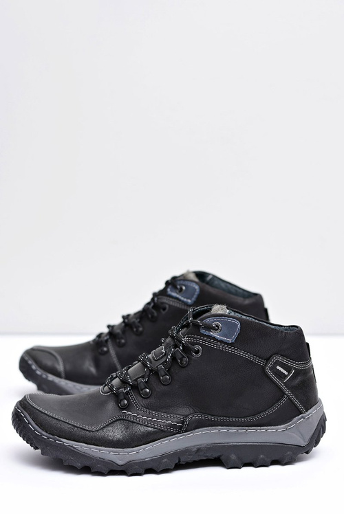 Pánske trekkingové čierne izolované etemorové topánky