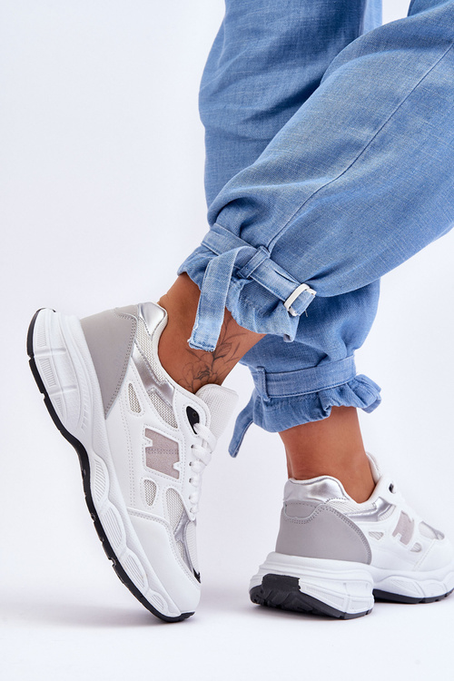 Modní Dámské Sportovní Boty S Síťovinou Bílá Venice