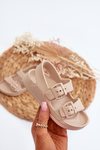 Dětské lehké sandály s přezkami BIG STAR NN374539 Beige