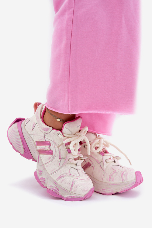 Dámské Kožené Tenisky GOE RR2N4038 Růžové