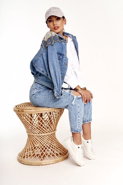 Dámské Kožené Tenisky Big Star GG274194 Bílé