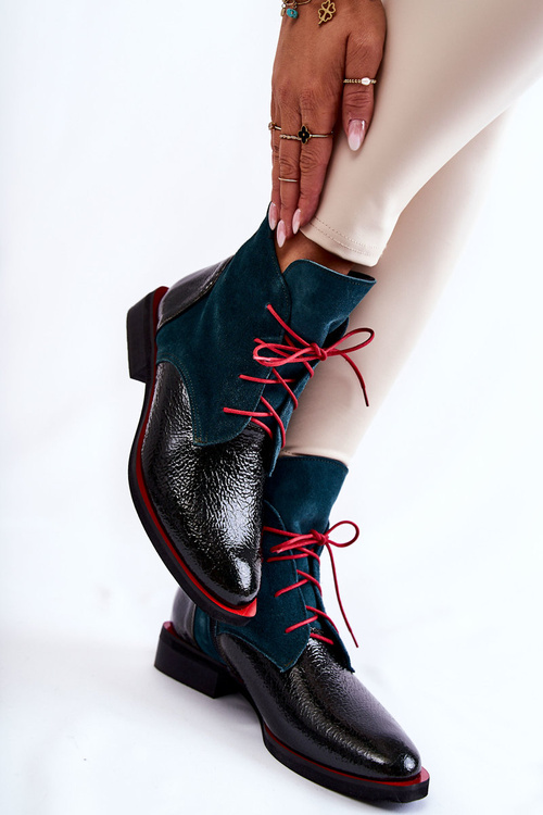 Cheyenne zelené a čierne topánky