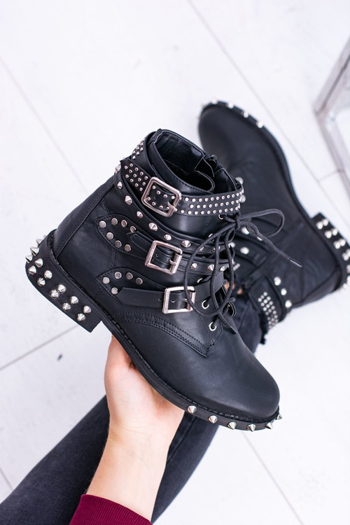 Lu boo boo verona topánky s gombíkmi hroty Buckle rock