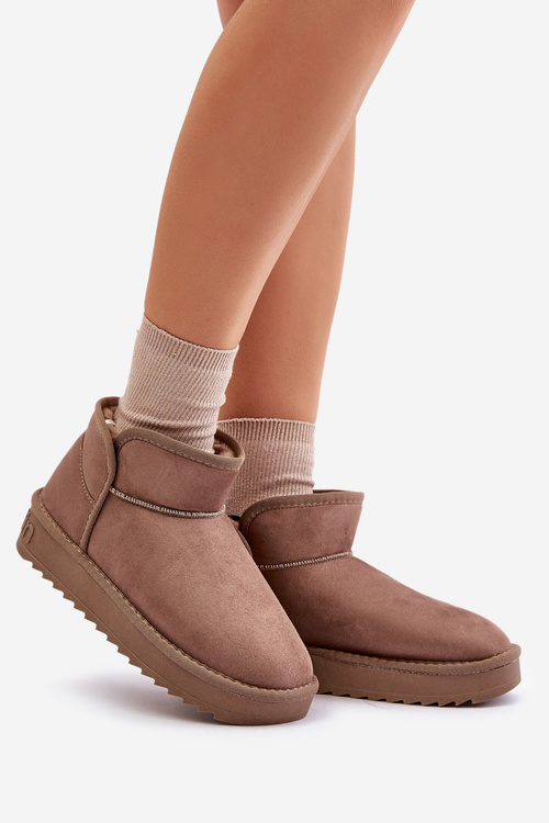 Dámske Snehule Na Platforme D.Franklin DFSH370010 Taupe