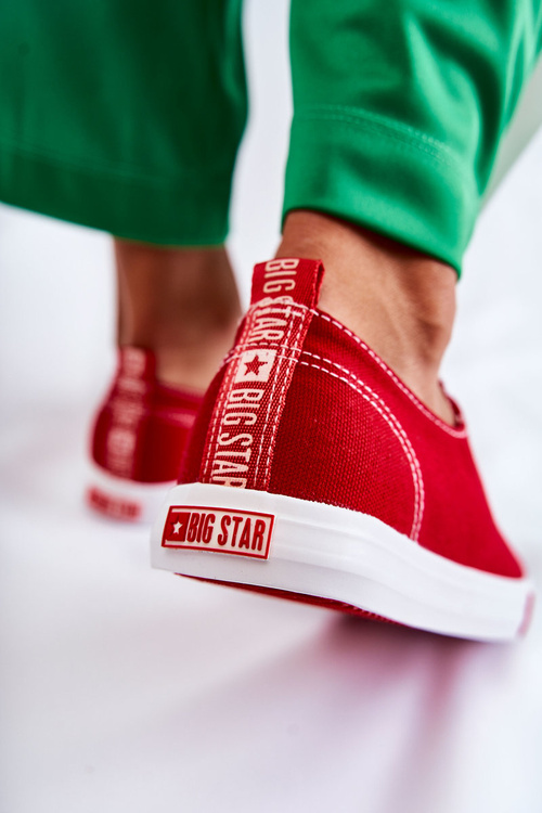 Dámska veľká hviezda FF274089 Red Sneakers