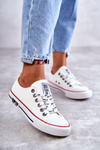 Dámské kůže Sneakers Big Star KK274095 Bílá