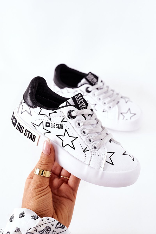 Dětské Kožené Tenisky BIG STAR II374001 Bílé