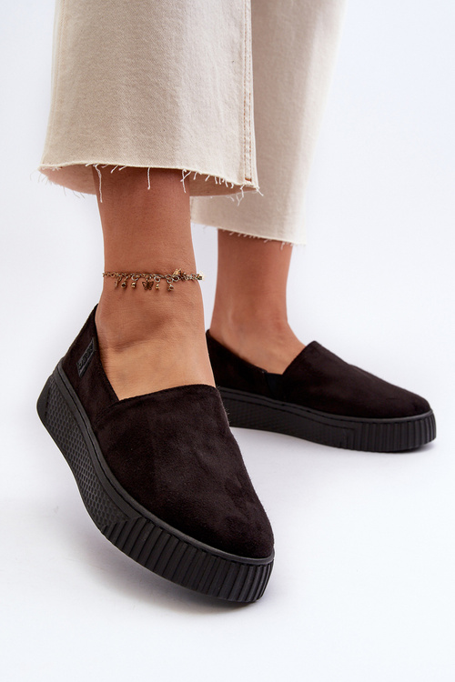 Dámské tenisky na platformě NN276010 Memory Foam System Černé