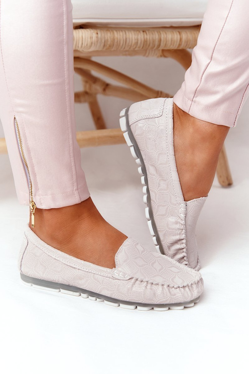 Rio flore ekologicky priateľské kožené mokaséry béžové