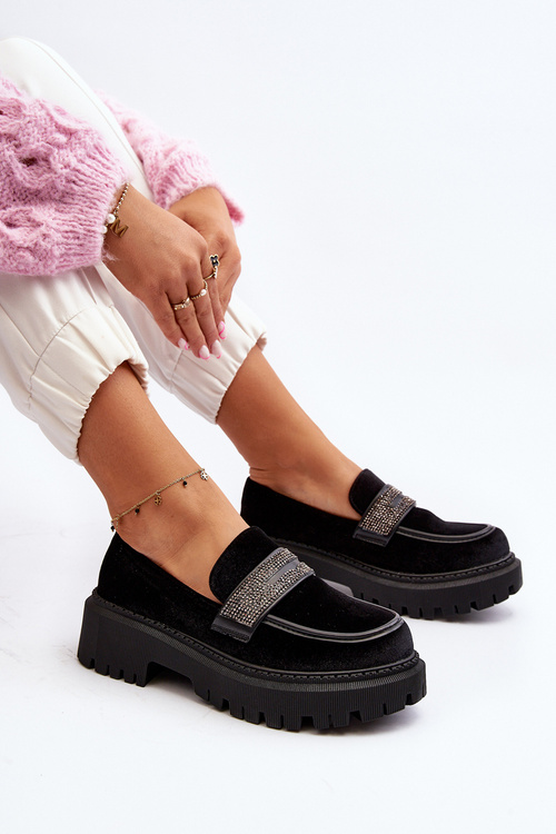 Dámske žlté mokasíny s ozdobou Čierne Wendreda