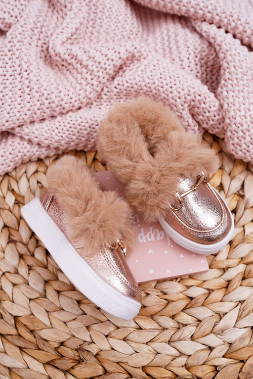 Dětské tenisky s Kožešinou Champagne Grendy