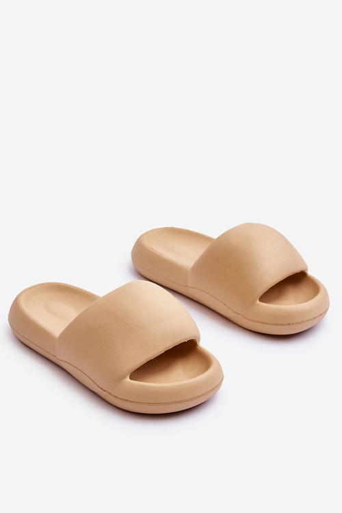 Ľahké penové dámske papuče na platforme Khaki Milton