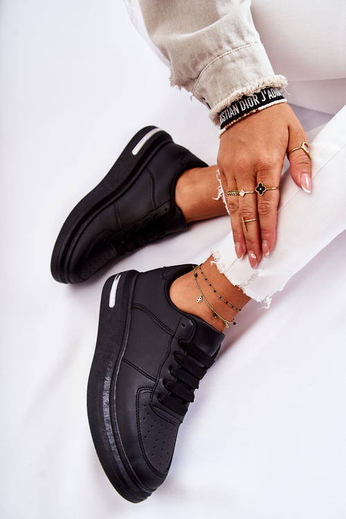 Klasické kožené športové topánky čierne Jennys