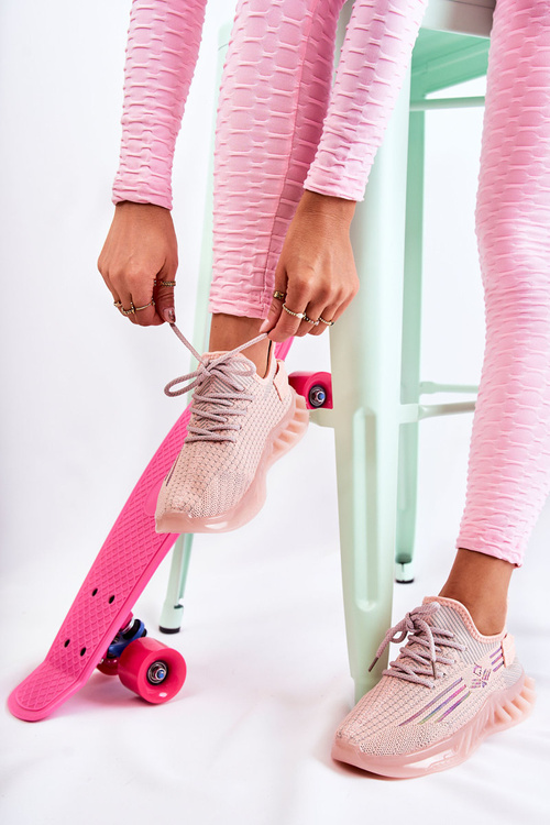 Dámské sportovní boty nazouvací růžové Hermione