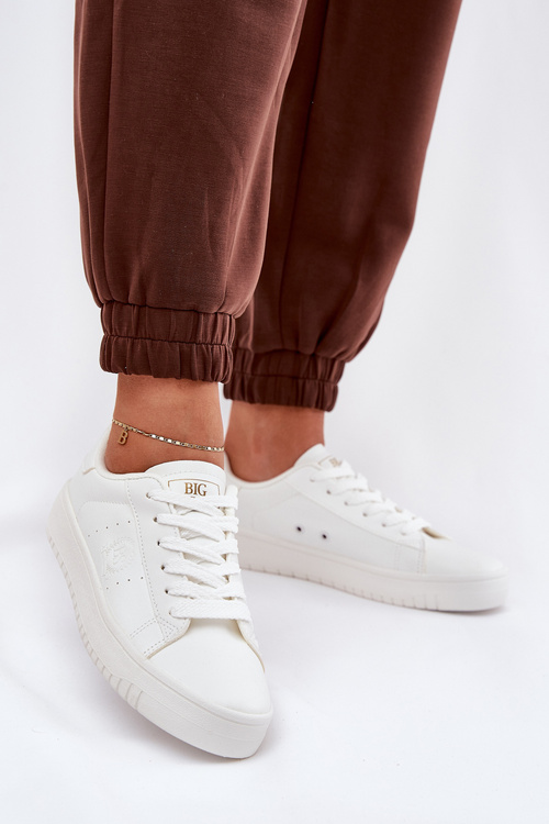 Nízké Dámske Tenisky Z Eko Kože Big Star NN274577 Biele