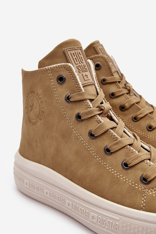 Dámské zipové boty s podšívkou Camel Big Star MM274026