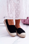 Espadrilles Dámske čierne tenisky