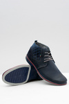Graziano Navy Blue Pánske kožené topánky