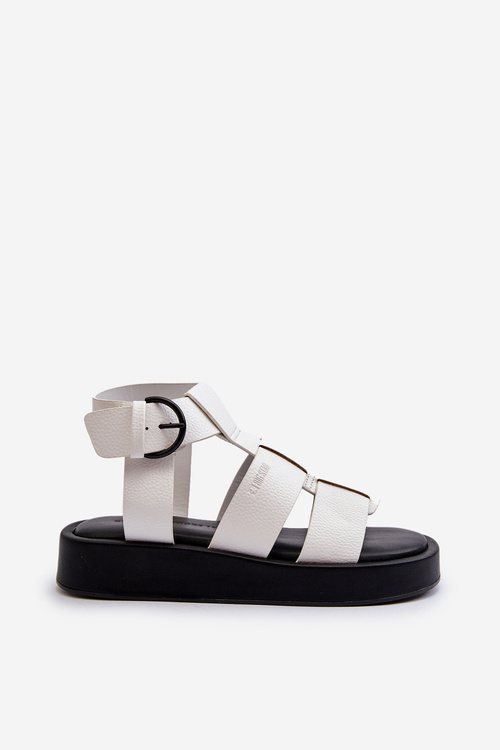 Dámské pohodlné sandály na platformě Big Star LL274870 Černá