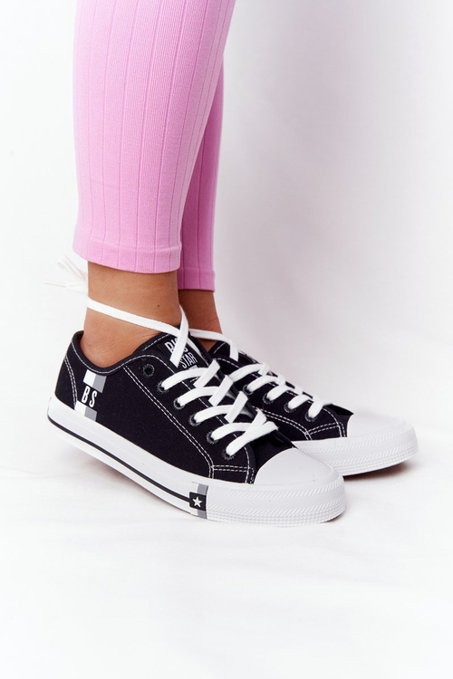 Klasická dámska veľká hviezda HH274108 Čierne tenisky