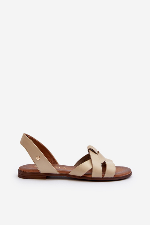 Zazoo 40185 Pohodlné kožené šmýkačky hnedé