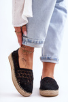 Dámska milenec Espadrilles Black One