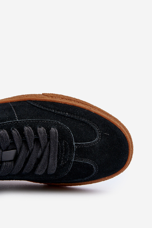 Nízke pánske tenisky z ekologickej kože Big Star NN174284 Čierne