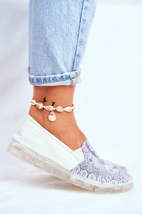 Women's Polobotky Maciejka Slip-on Kožené Bílé 03512-46