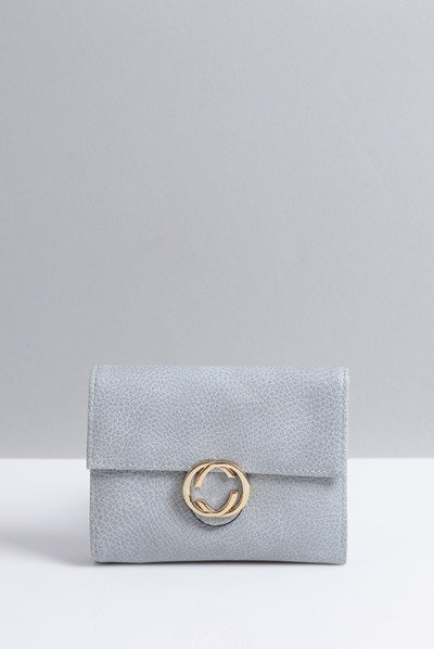 Malá dámska sivá portfólio kabelka