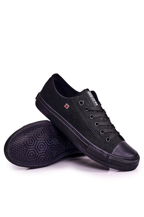 Pánské Klasické Nízké Tenisky BIG STAR AA174009 Černé